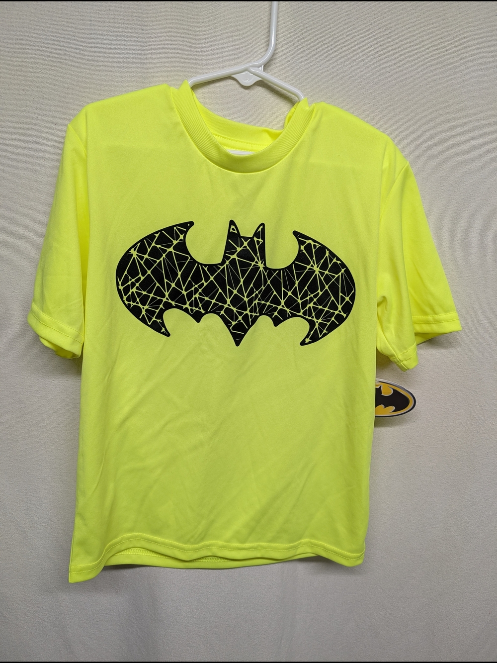 DC Comics Neon Yellow Batman Logo Tee